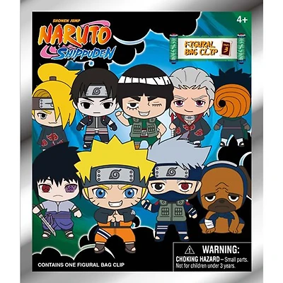 Naruto Series 3 3D Foam Bag Clip Random Blind Bag [1 Random Bag]