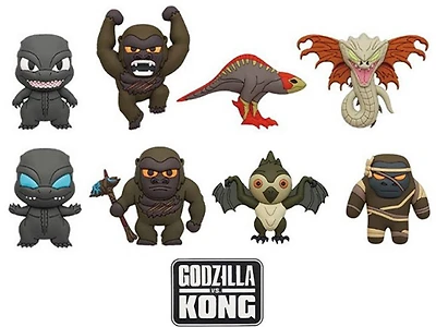 Godzilla vs Kong 3D Foam Bag Clip [1 Random Bag]
