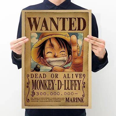 Print - One Piece Wanted Poster (MONKEY D LUFFY)