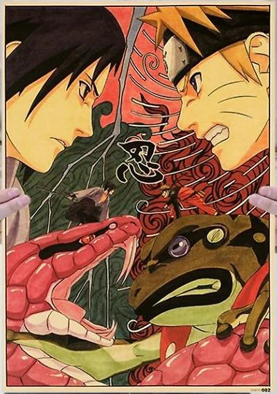 Print - Sasuke vs Naruto (Naruto Anime)