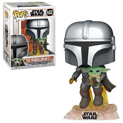 Pop! Star Wars Mandalorian Flying w/ Jet #402 Vinyl Figure