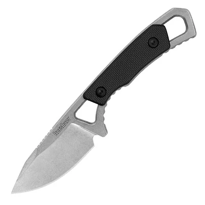 Kershaw Brace Fixed Blade Knife Black GFN [2.00" Stonewashed 8Cr13MoV] 2085