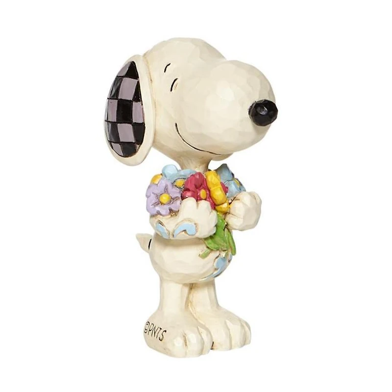 Disney Mini Snoopy with Flowers Enesco Statue