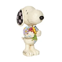 Disney Mini Snoopy with Flowers Enesco Statue