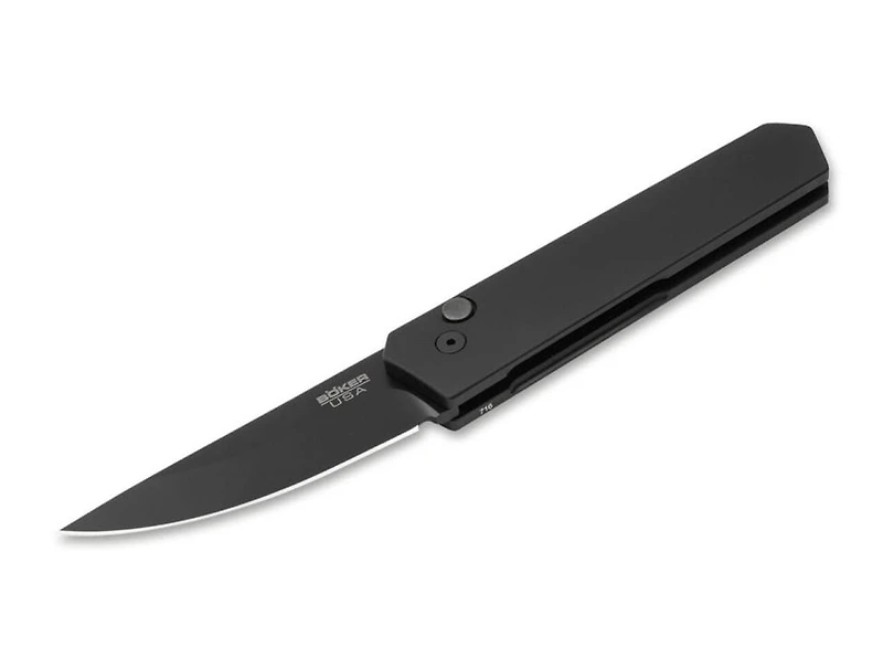 Boker Kwaiken Compact Automatic Knife Black Aluminum [3.00" Black 154CM] 01BO255