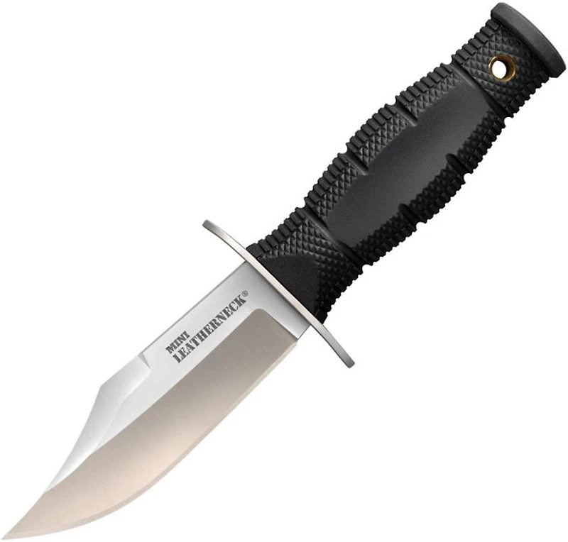 Cold Steel Mini Leatherneck Fixed Blade Knife Black Kraton [3.50" Stonewash 8Cr13MoV] 39LSAB