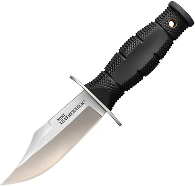 Cold Steel Mini Leatherneck Fixed Blade Knife Black Kraton [3.50" Stonewash 8Cr13MoV] 39LSAB
