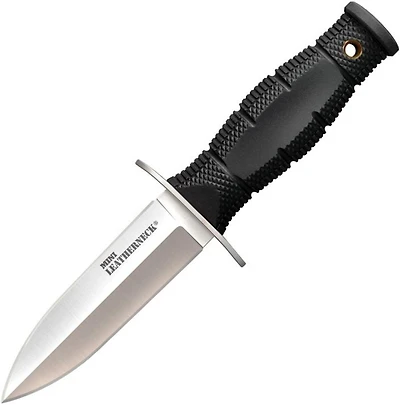 Cold Steel Mini Leatherneck Fixed Blade Knife Black Kraton [3.50" Stonewash 8Cr13MoV] 39LSAC