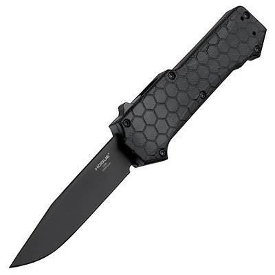 Hogue Knives Compound OTF Automatic Knife Black G-10 [3.50" Black CPM-S30V] 34036
