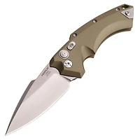 Hogue Knives EX-A05 Automatic Knife Plunge Lock Brown Aluminum [3.50" Stonewash CPM-154] 34534