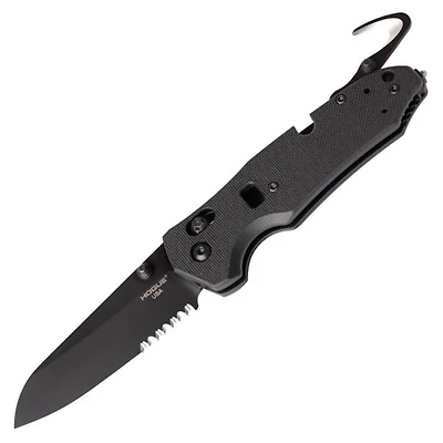 Hogue Knives Trauma Folding Knife ABLE Lock Black G-10 [3.40" Black N680