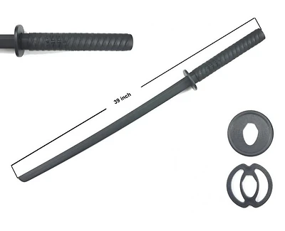 39" Polypropylene Katana w/ two tsuba Training Sword