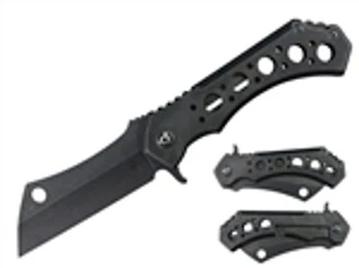 S-tec Cleaver blade Stonewash Pocket Knife