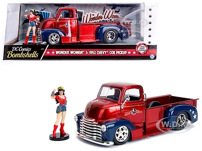 Model Car - 1:24 DC Comic Chevy 1952 Coe Wonder Woman