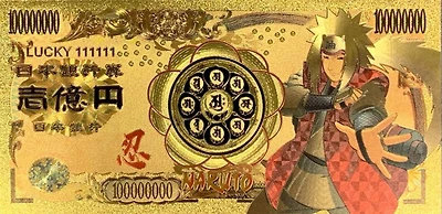 Naruto Anime (Jiraiya) Souvenir Coin Banknote