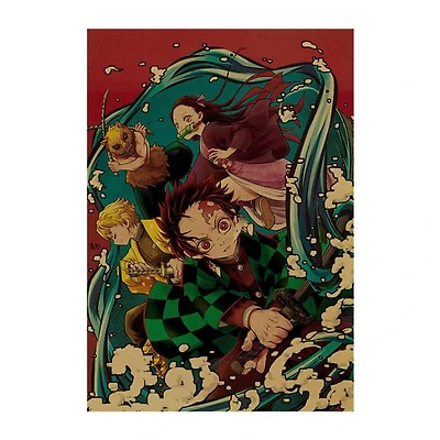 Print - Demon Slayer Water Group (Demon Slayer Anime)