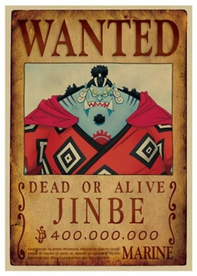 Print - One Piece Wanted Poster (JINBE) 400,000,000