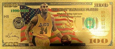 NBA Kobe Bryant (Dribbling Ball) Souvenir Coin Banknote