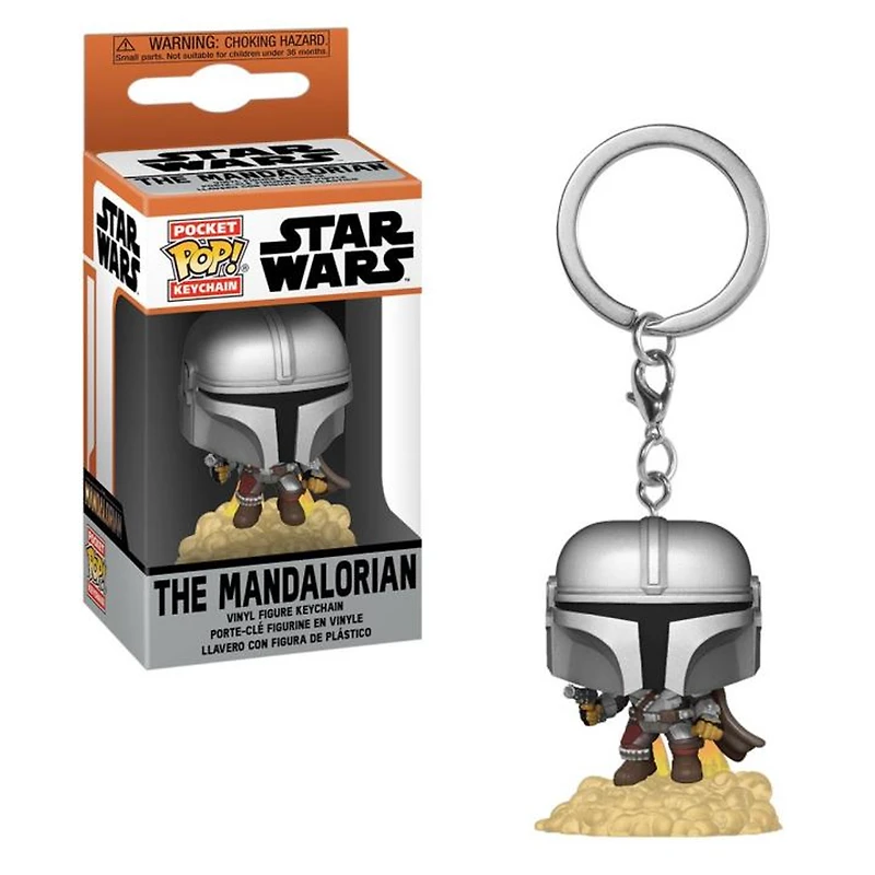 Pop! Star Wars Universe The Mandalorian Vinyl Figure Pewter Keychain