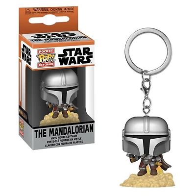 Pop! Star Wars Universe The Mandalorian Vinyl Figure Pewter Keychain