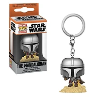 Pop! Star Wars Universe The Mandalorian Vinyl Figure Pewter Keychain