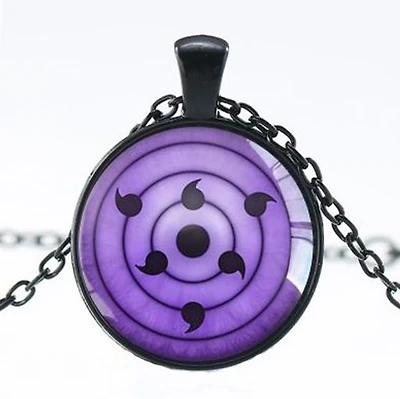 Naruto Anime (Sasuke Rinnegan Eye) Necklace