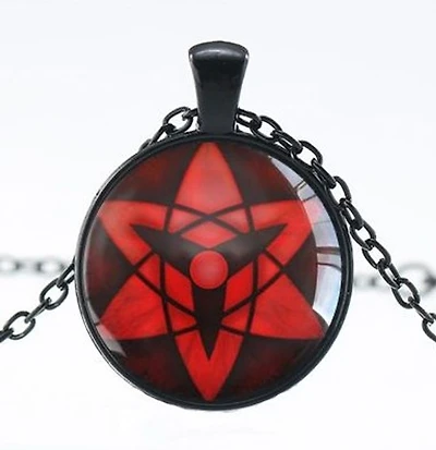 Naruto Anime (Sasuke Eternal Mangekyou Eye) Necklace