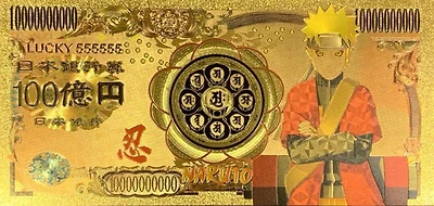 Naruto Anime (Uzumaki Naruto) Souvenir Coin Banknote