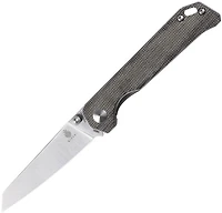 Kizer Mini Begleiter Manual Knife Green Micarta [2.875" Plain Satin] Wharncliffe V3458RN1