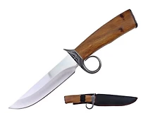 Full Tang Wood Handle Hunting Knife Fixed Blade 11.6"