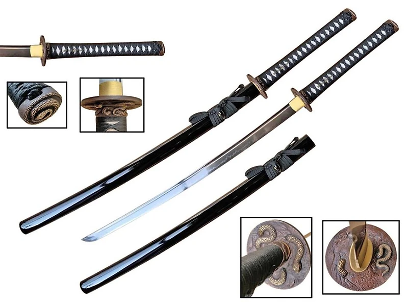 Snake Guard (1095 Carbon) Hand Forge Samurai Sword Shinogi Zukuri Blade (42.5" Overall)