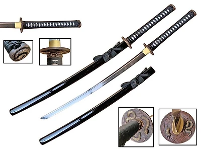 Snake Guard (1095 Carbon) Hand Forge Samurai Sword Shinogi Zukuri Blade (42.5" Overall)