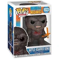 Pop! Godzilla Vs Kong Battle Scarred Kong #1022 Vinyl Figure