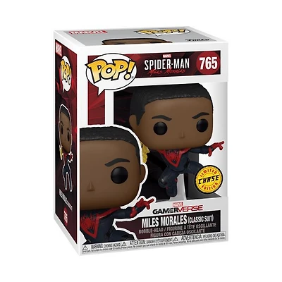 Pop! Spider-Man Game verse Miles Morales (Classic Suit) #765 Vinyl Figure CHASE