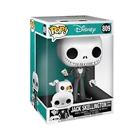 Pop! The Nightmare Before Christmas Jack Skellington w/ Zero 10" Super Sized #809 Vinyl Figure