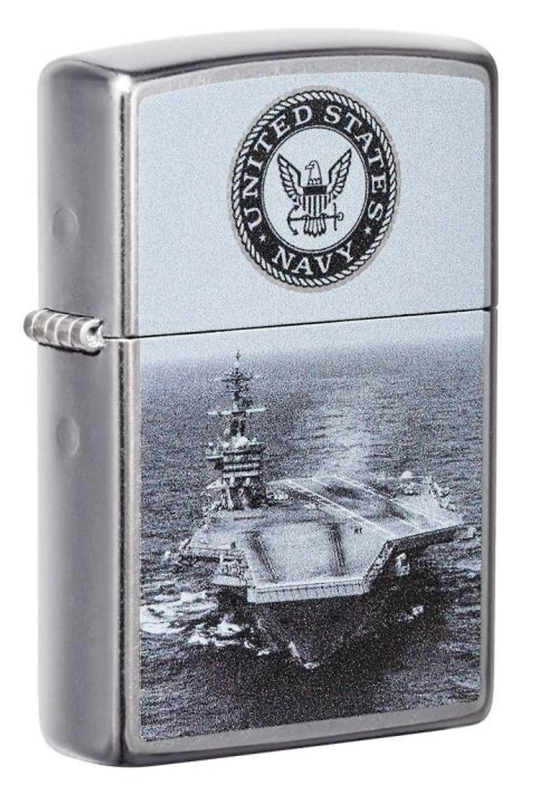 US Navy Aircraft Carrier (Street Chrome) Zippo