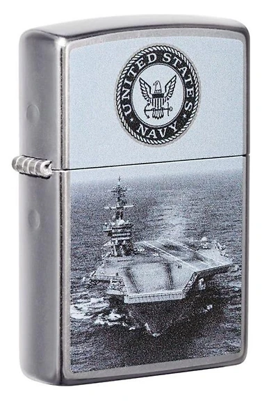US Navy Aircraft Carrier (Street Chrome) Zippo