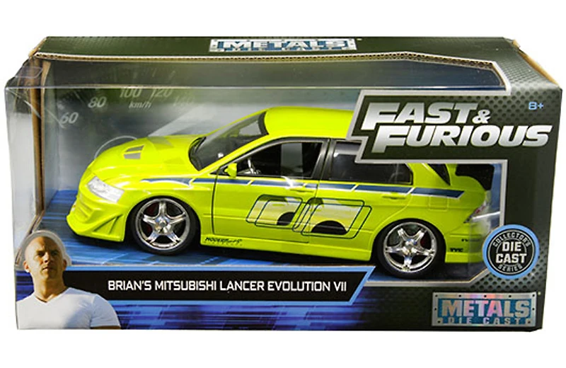 Model Car - 1:24 F&F Mitsubishi Lancer Evo VIII Brian's Green