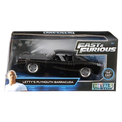 Model Car - 1:24 F&F Letty's Plymouth Barracuda (Primer Black)