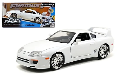 Model Car - 1:24 F&F Brian's 1995 Toyota Supra White