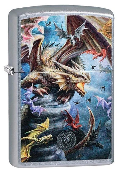 Dragon Fantasy "Anne Stokes" (Street Chrome) Zippo