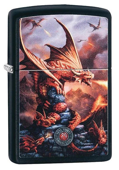 Red Dragon Fantasy "Anne Stokes" (Black Matte) Zippo