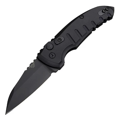 Hogue Knives A01-MS (All Black) Automatic Knife Wharncliffe (2.625" Black CPM-154) 24106