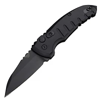 Hogue Knives A01-MS (All Black) Automatic Knife Wharncliffe (2.625" Black CPM-154) 24106