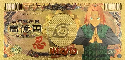 Naruto Anime (Sakura Haruno) Souvenir Coin Banknote