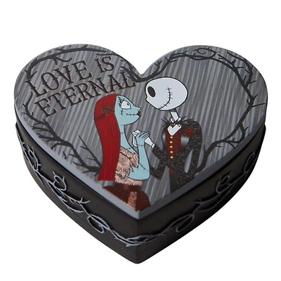 Nightmare Before Christmas Jack And Sally Trinket Box Enesco Statue