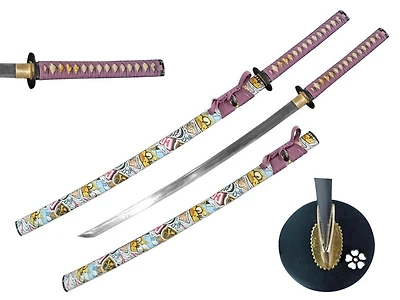 Graffiti Graphic Scabbard Handmade Samurai Sword (1045 Carbon Steel)