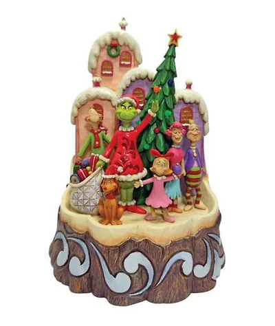 Disney  Dr. Seuss Grinch Carved By Heart Statue Jim Shore