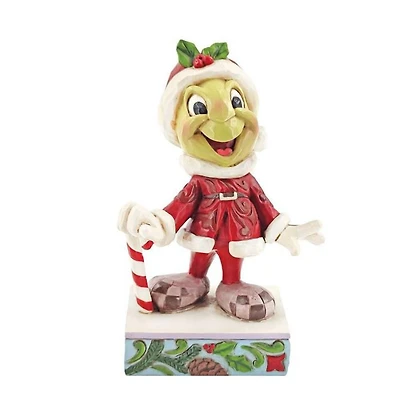 Disney Pinocchio Jiminy Cricket Santa Statue Jim Shore