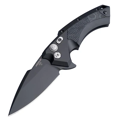 Hogue Knives X5 (All Black) Flipper Knife Spear Point (3.50" Black CPM-154) G-Mascus 34579